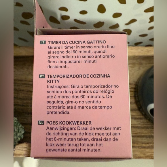 Kikkerland Kitty Kitchen Timer - Picture 4 of 5